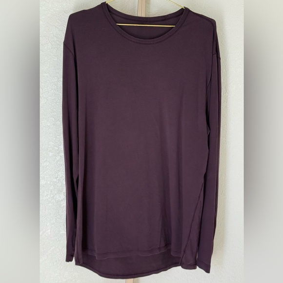 Lululemon Long Sleeve Top – Women’s Large, Dark Purple Relaxed Fit - Picture 2 of 4